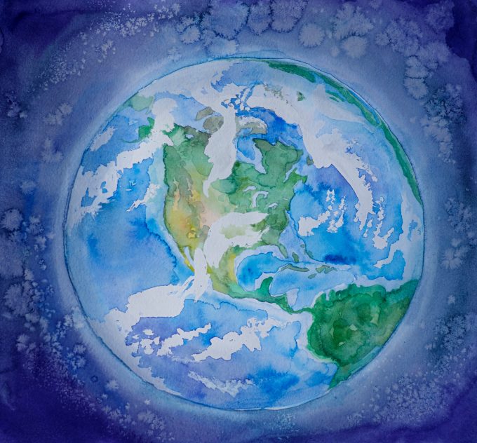 Illustration der Erde