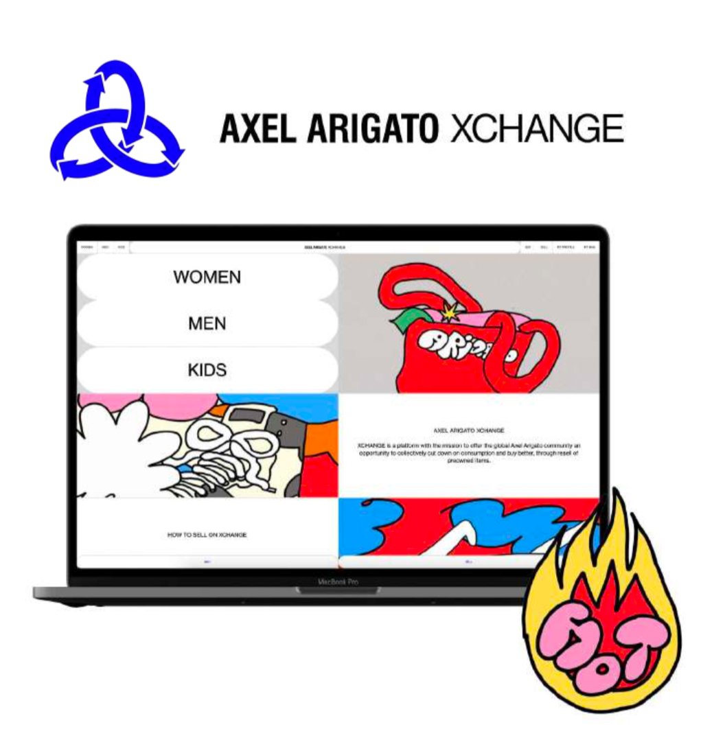 Browser-Ansicht der Resale Plattform XChange